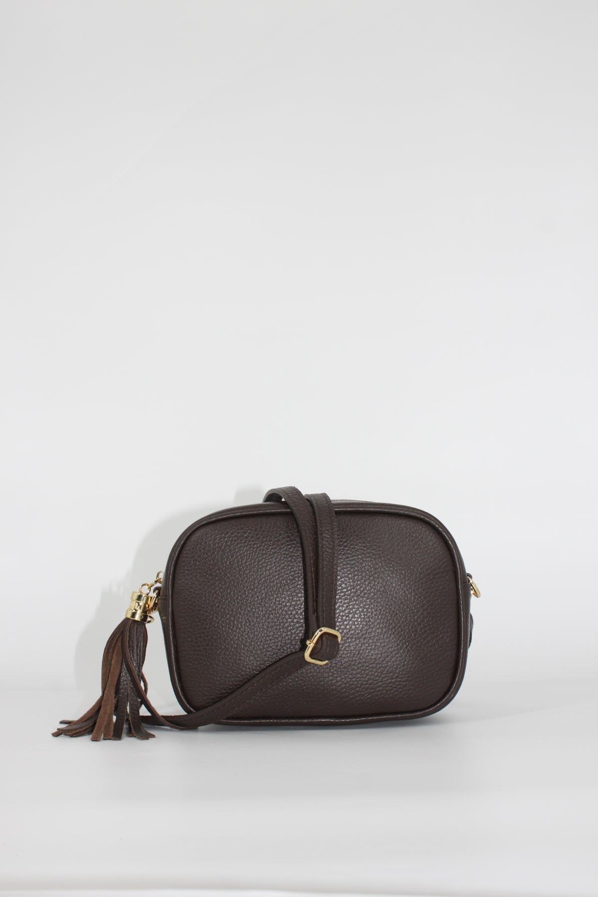 Borsa a Tracolla in Pelle con Nappa – Marrone