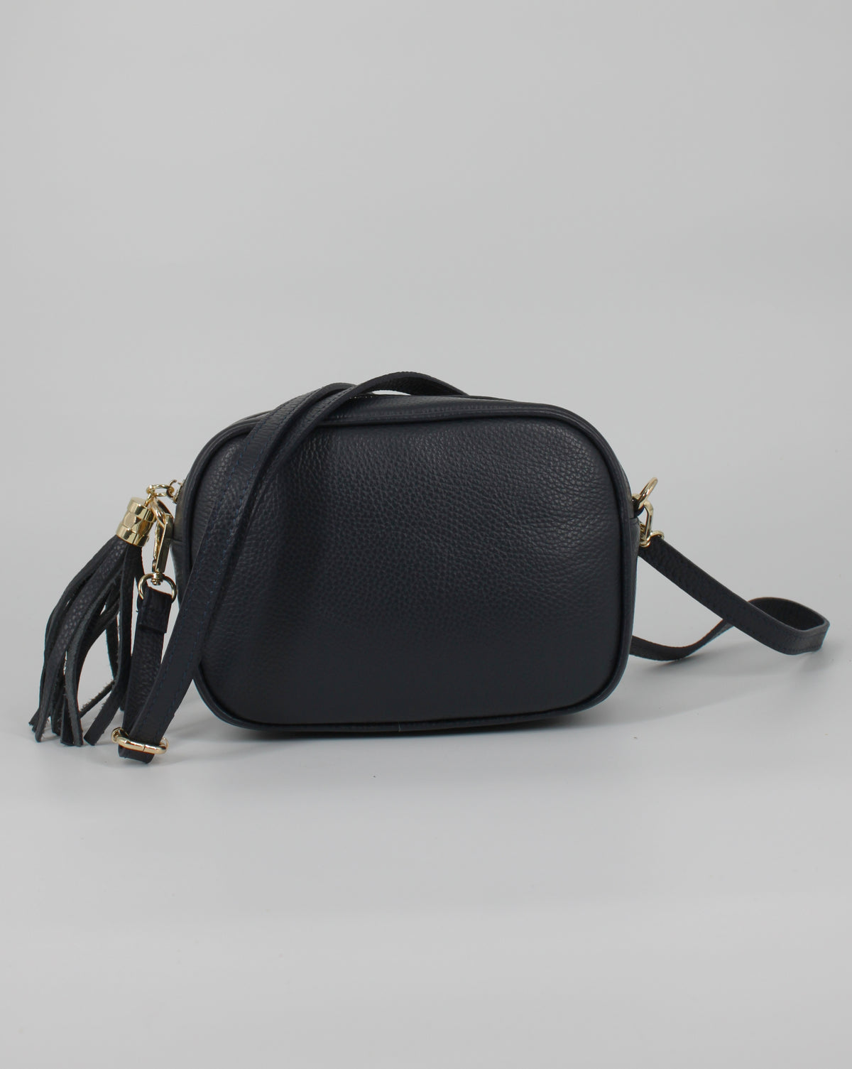 Borsa a Tracolla in Pelle con Nappa – Blu