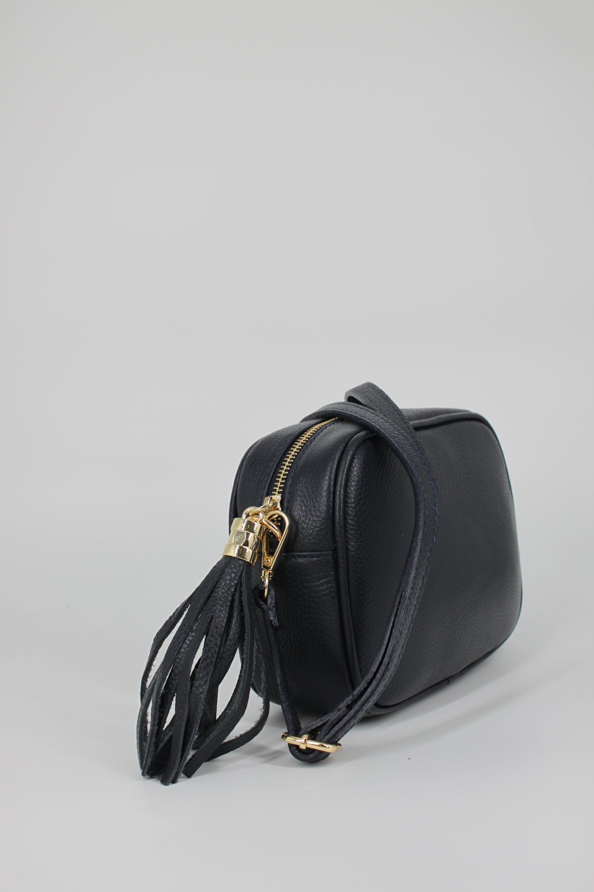 Borsa a Tracolla in Pelle con Nappa – Blu