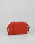 Borsa in vera pelle con doppio scomparto - Arancio