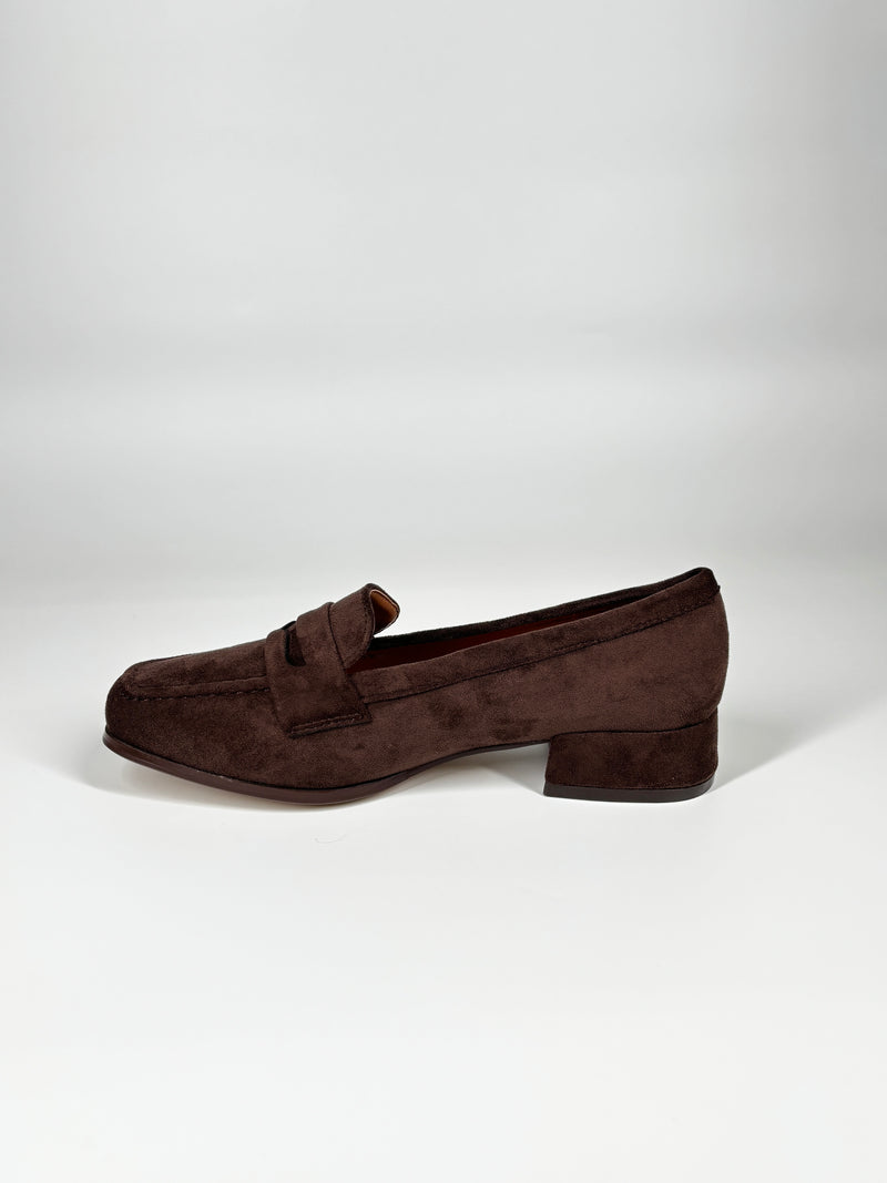 Mocassino in camoscio - Marrone