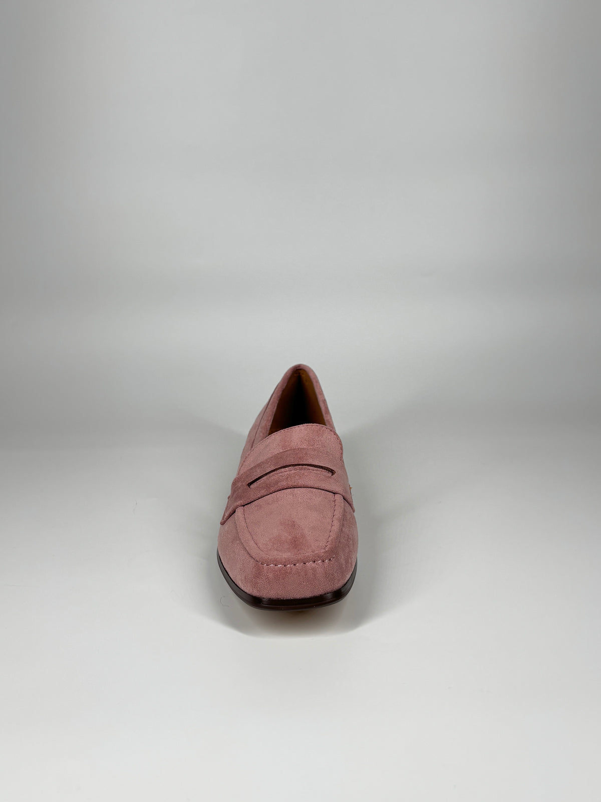 Mocassino in camoscio - Rosa antico