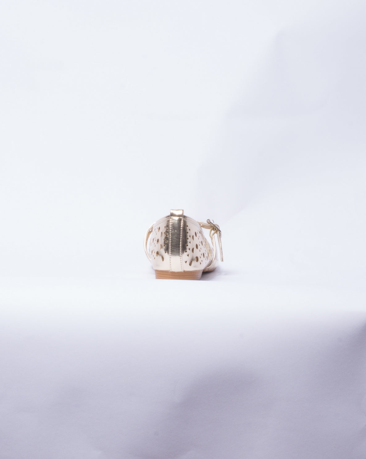 Ballerina Donna in Ecopelle con Fibbia - Oro