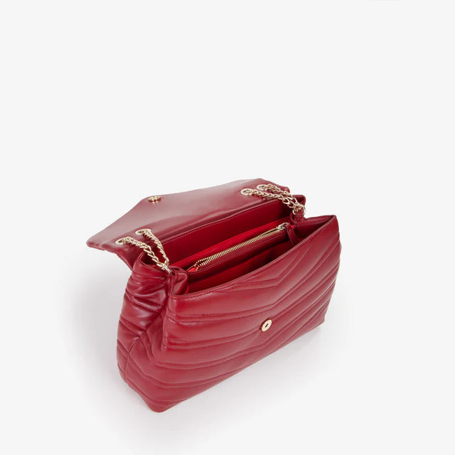 Borsa a Spalla Matelassé "Frisia" - Rosso