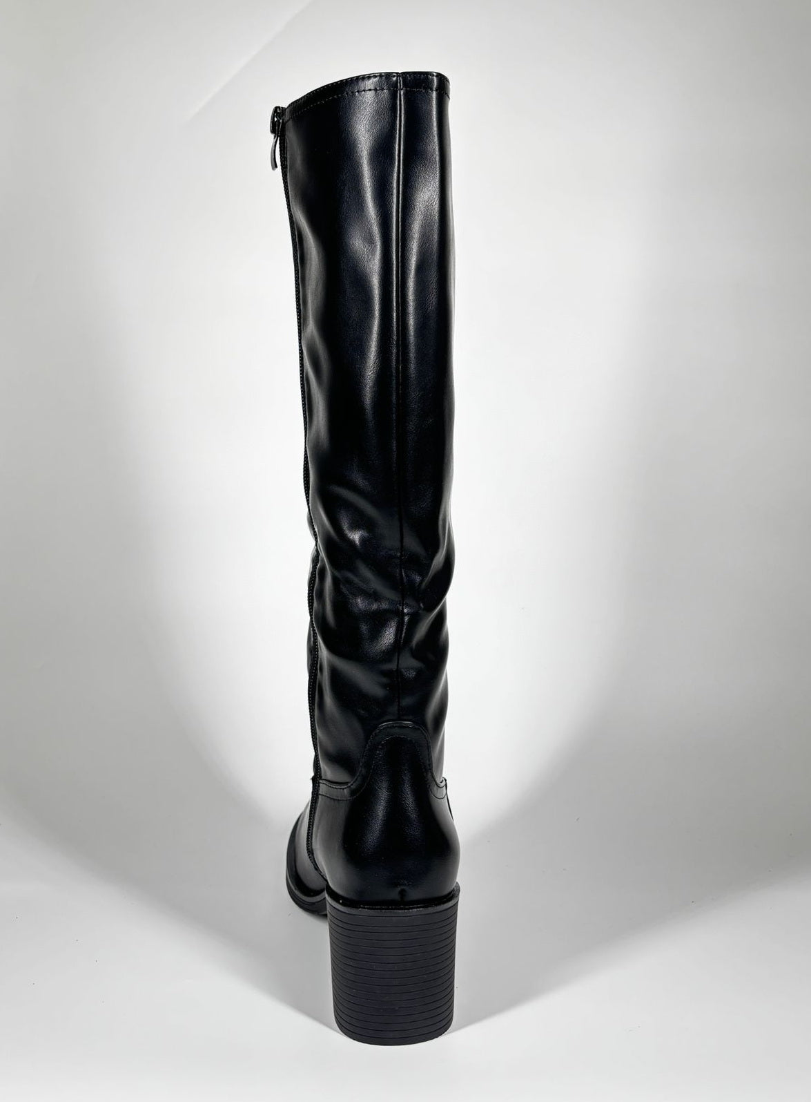 Stivale alto Country Chic in similpelle - Nero