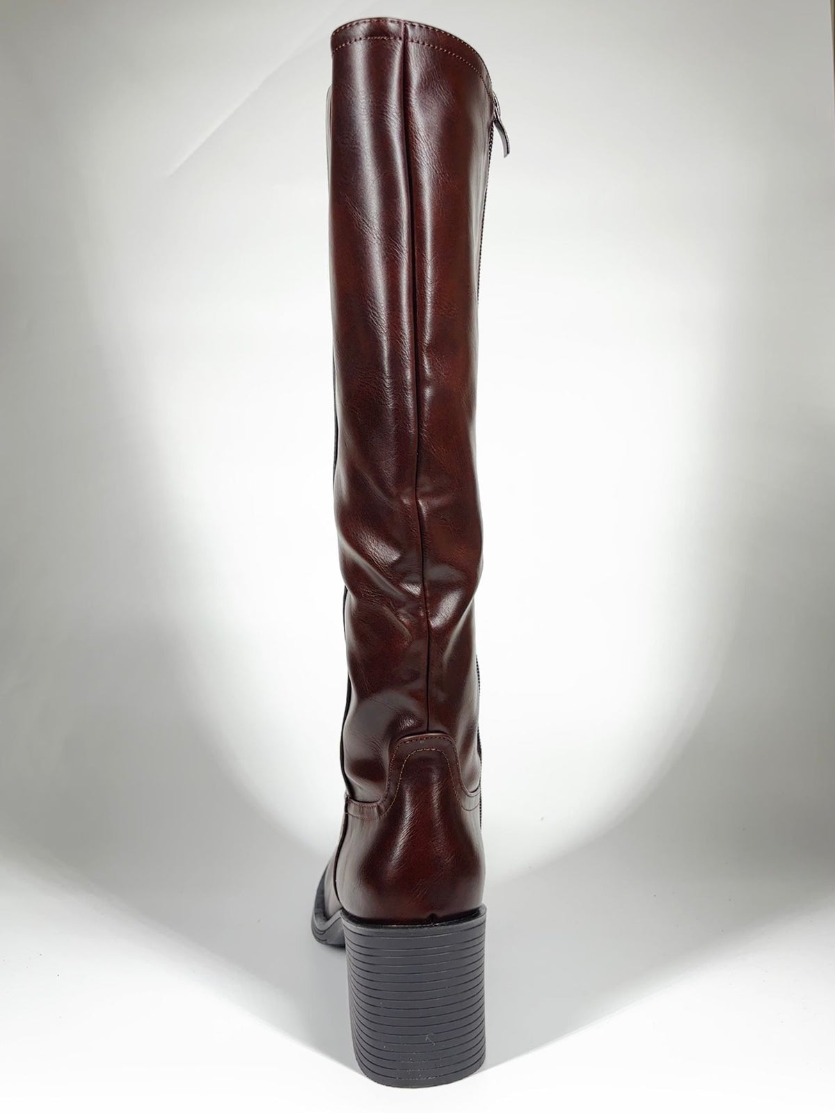 Stivale alto Country Chic in similpelle - Marrone