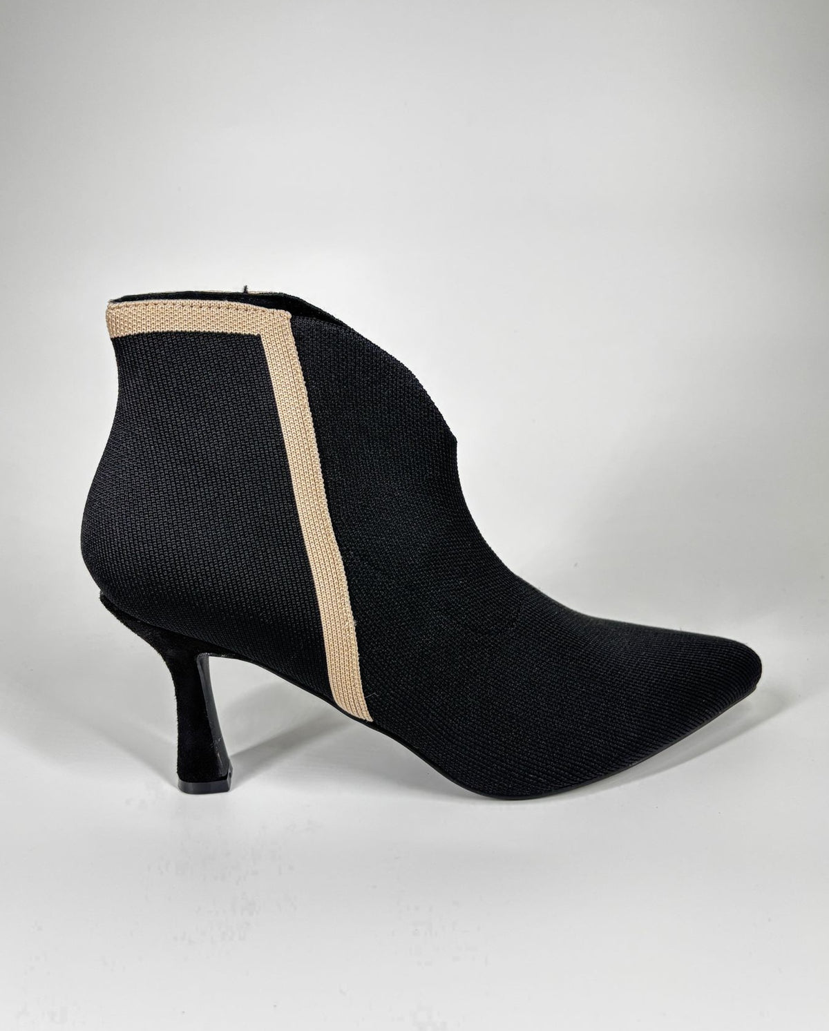 Tronchetto in tessuto elastico - Nero