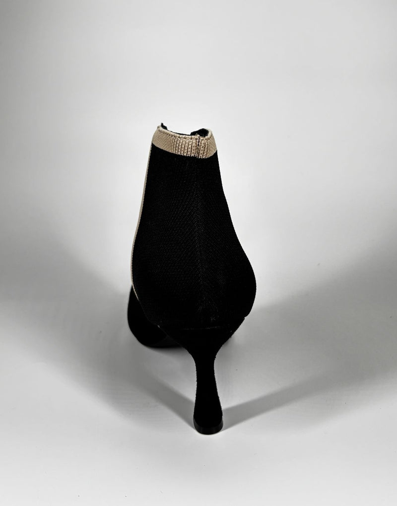 Tronchetto in tessuto elastico - Nero