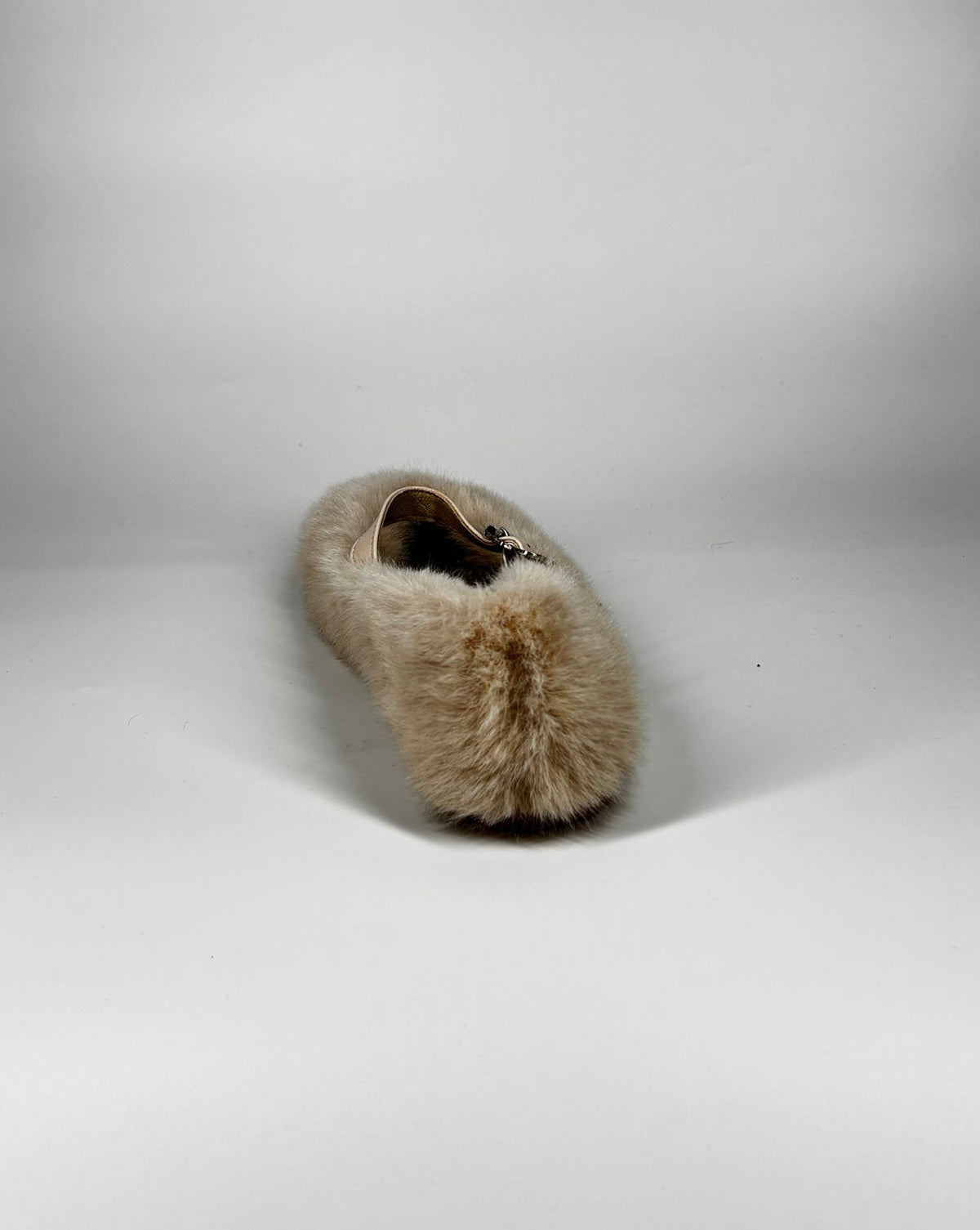 Ballerina di pelliccia - Beige