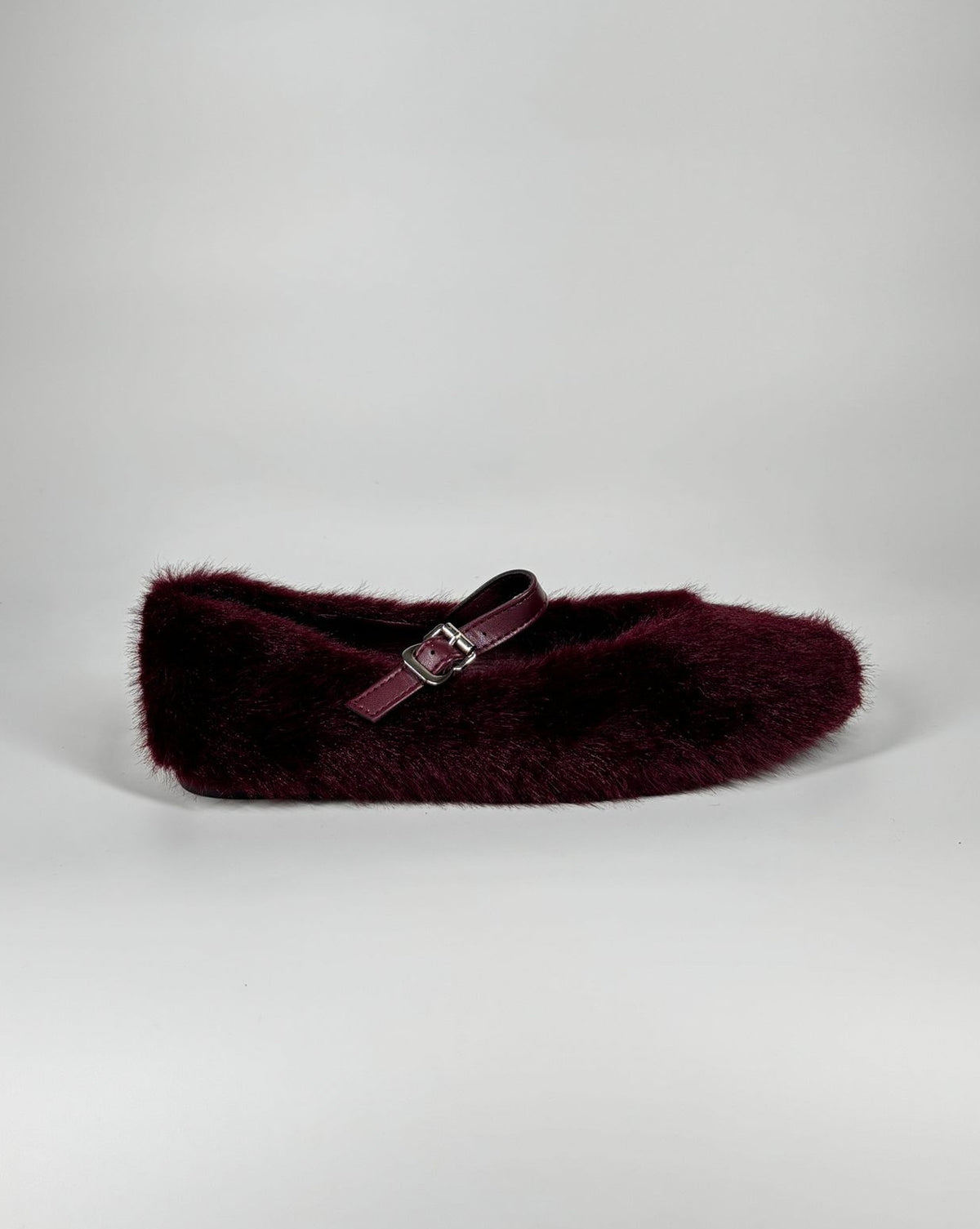 Ballerina di pelliccia - Bordeaux