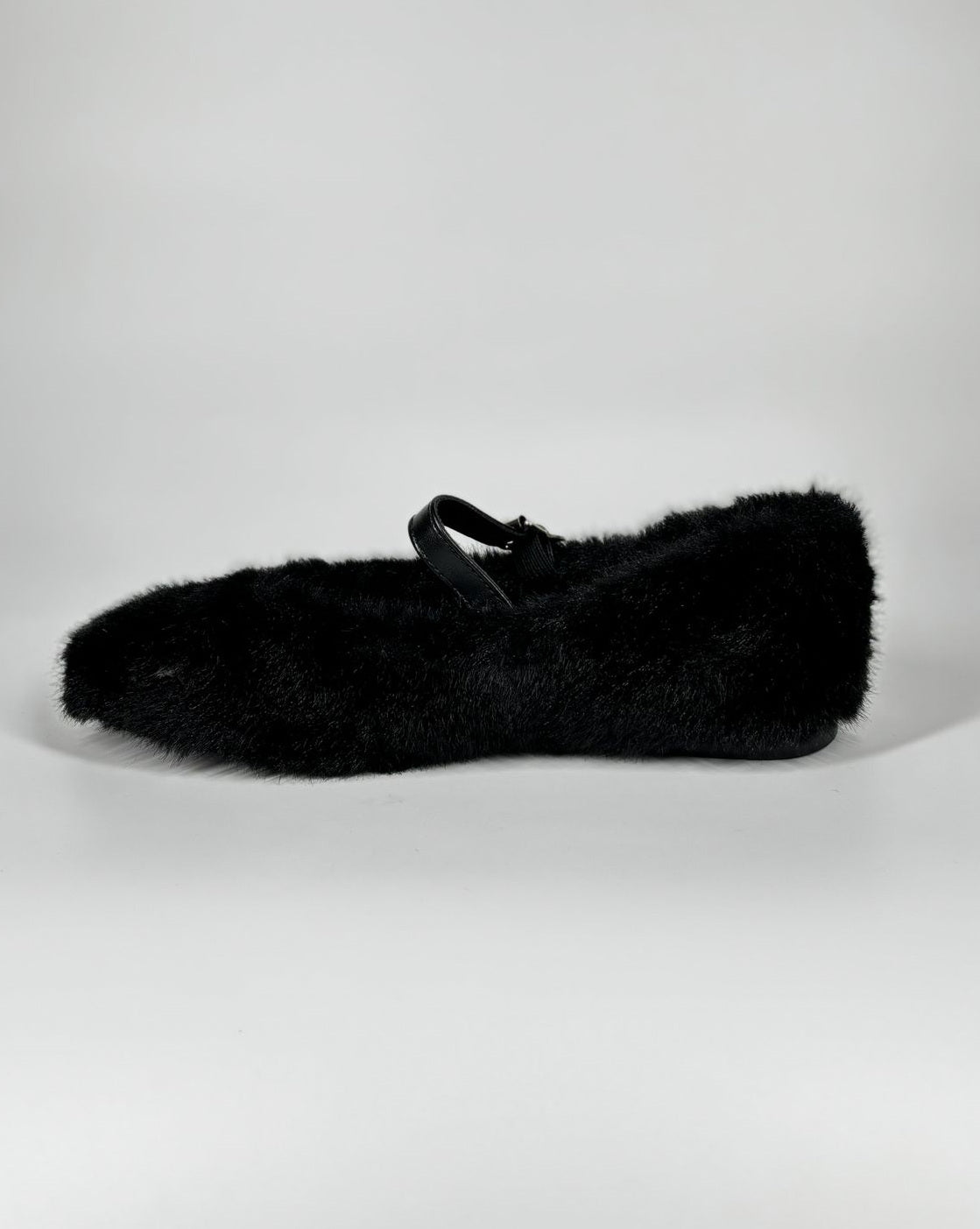 Ballerina di pelliccia - Nero