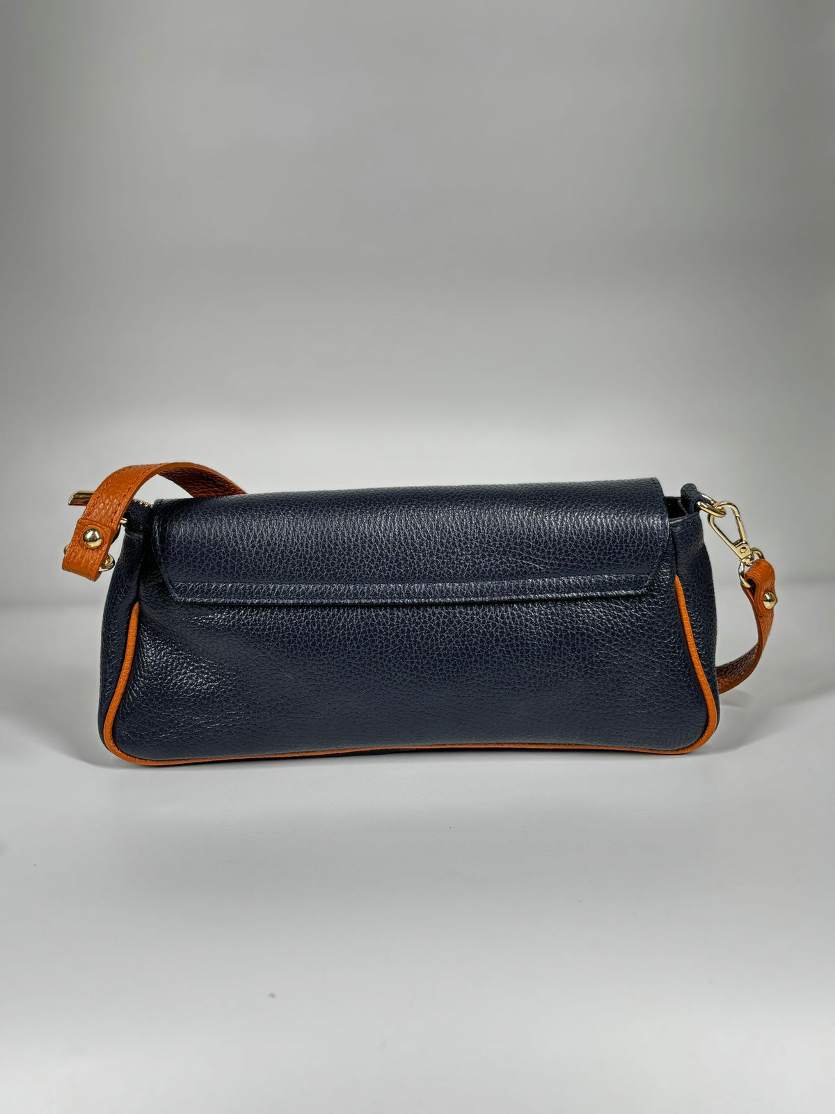 Borsa a Tracolla in Vera Pelle - Blu