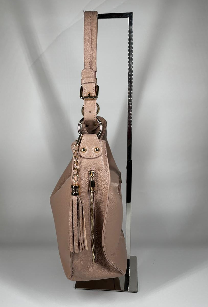 Borsa in vera pelle - Rosa
