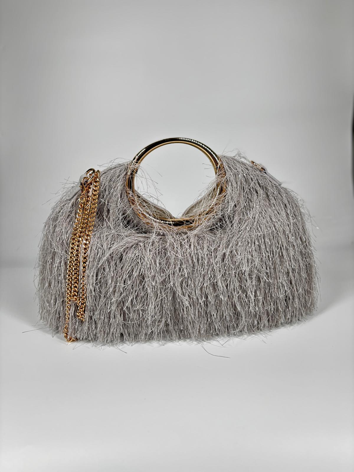 Borsa con Frange - Silver