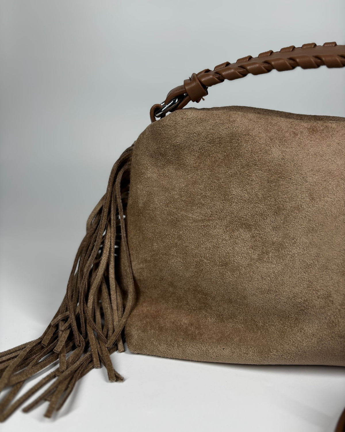 Borsa scamosciata - Beige