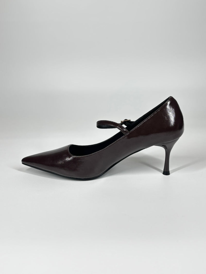 Décolleté Mary Jane - Marrone