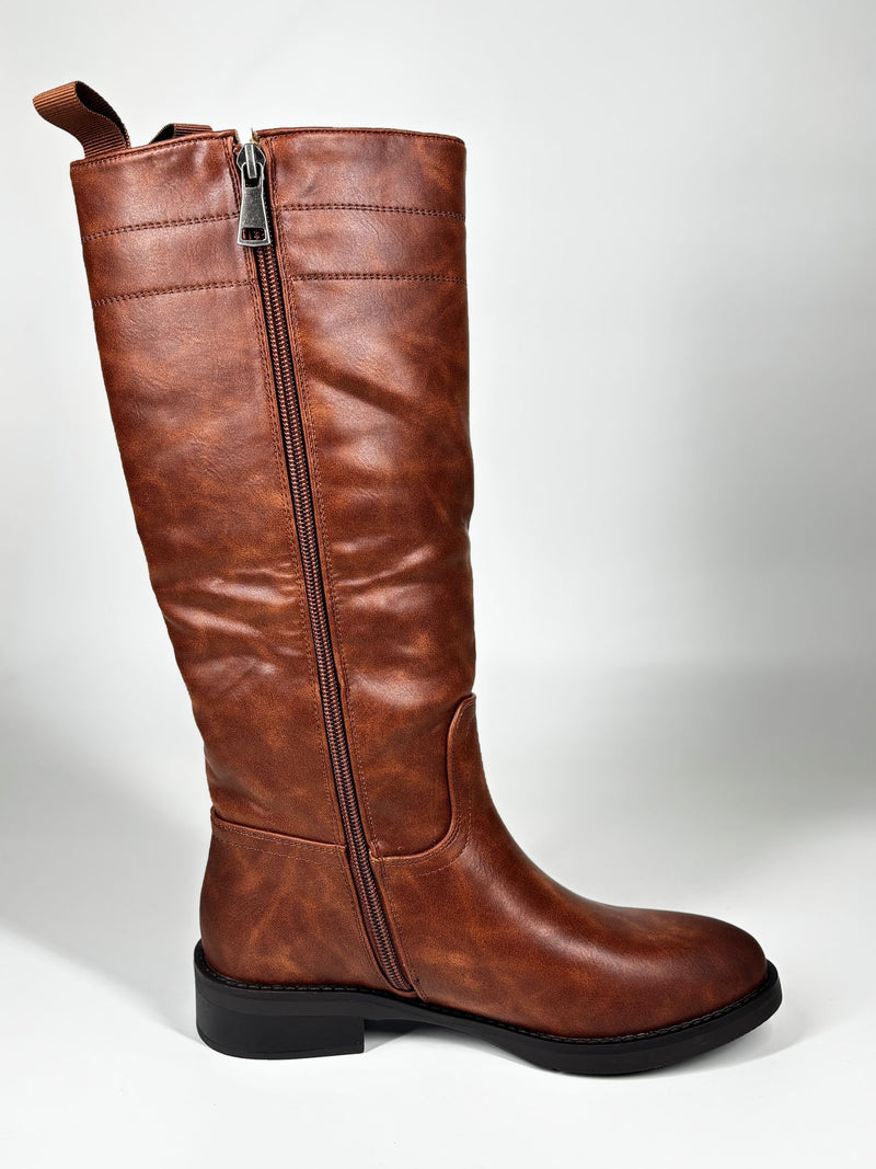 Stivali al Ginocchio - Marrone Cognac