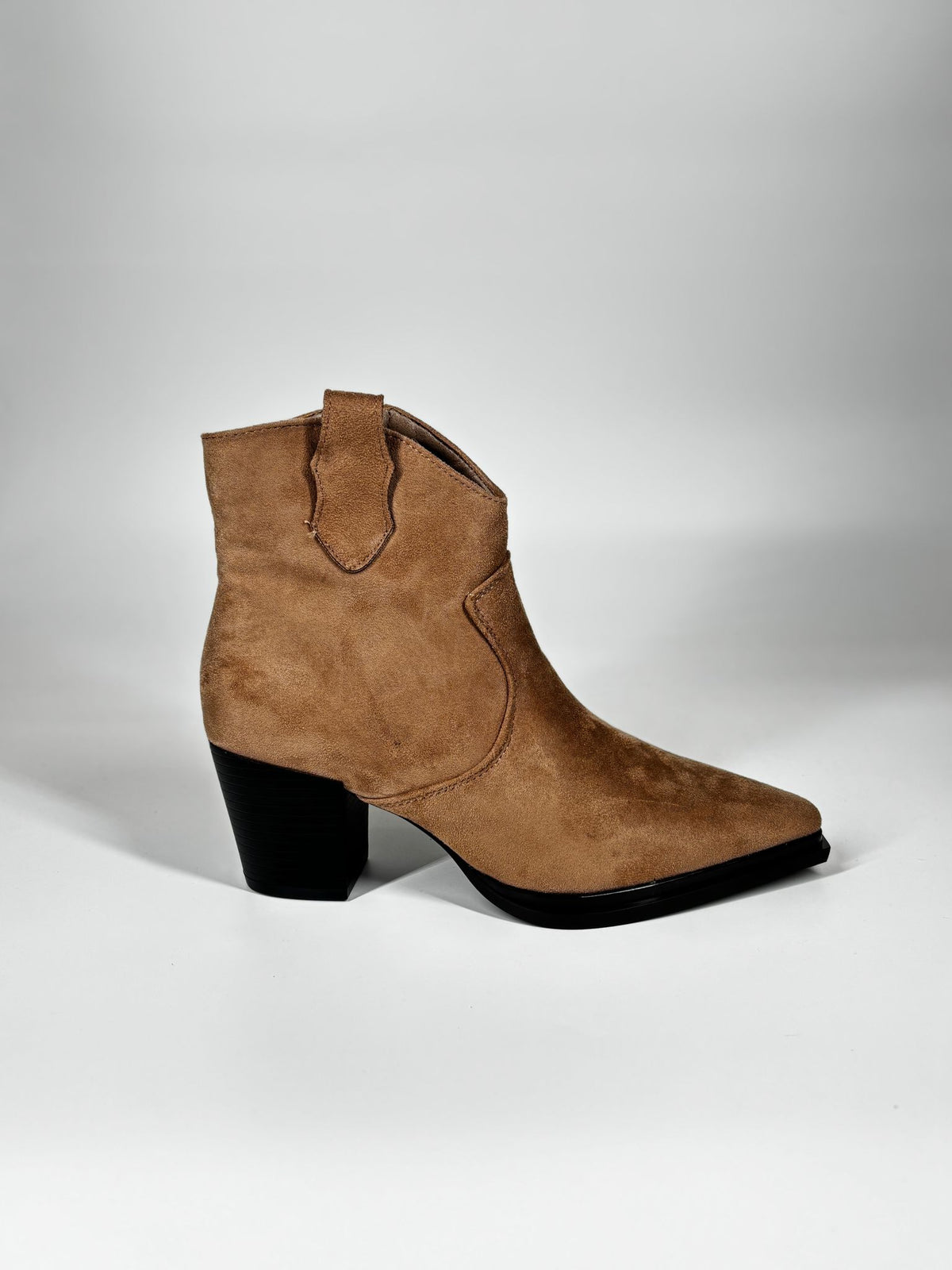 Stivaletto Texano in Simil-Camoscio - Cammello