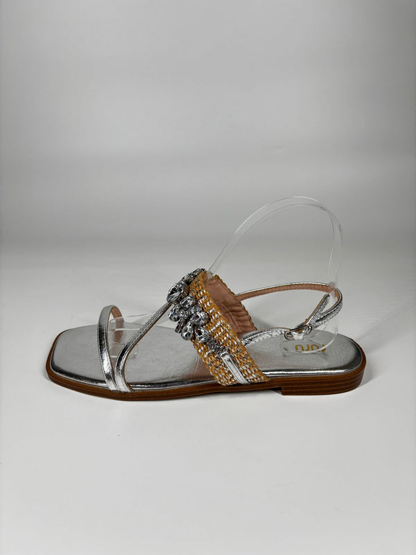 Sandalo Flat - Argento