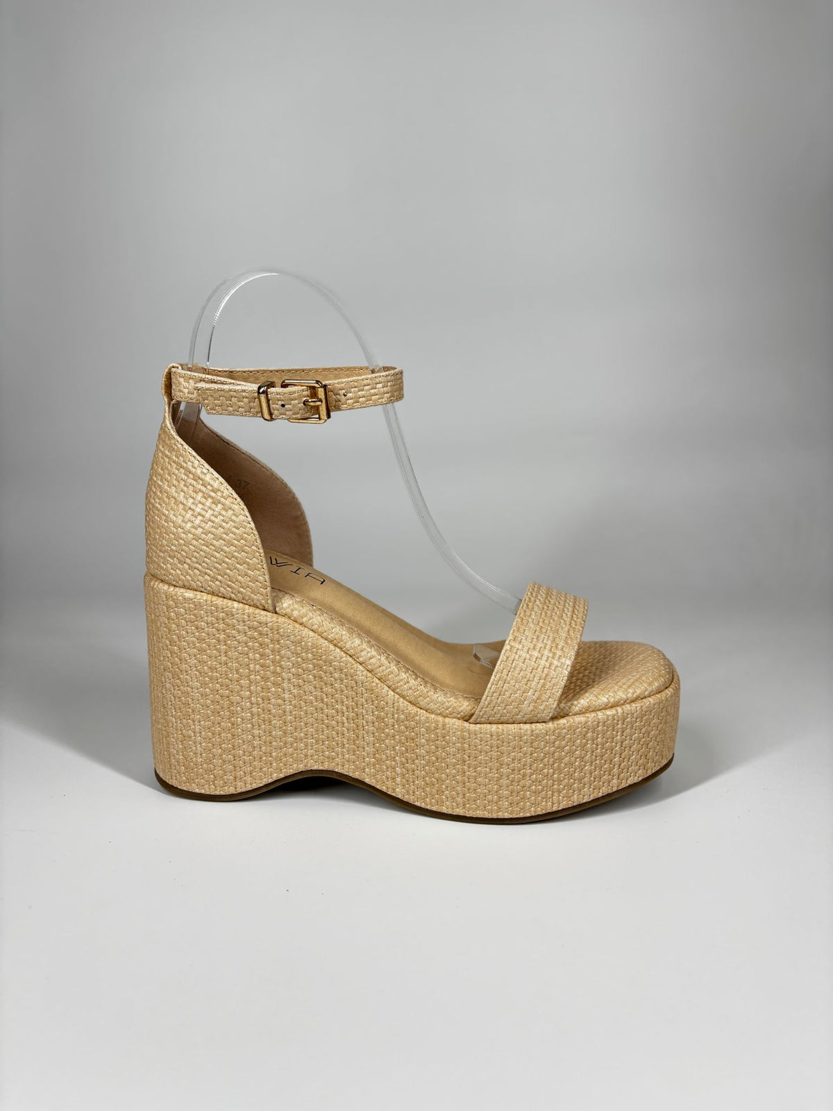 Sandalo Platform con Zeppa Scultorea – Begie
