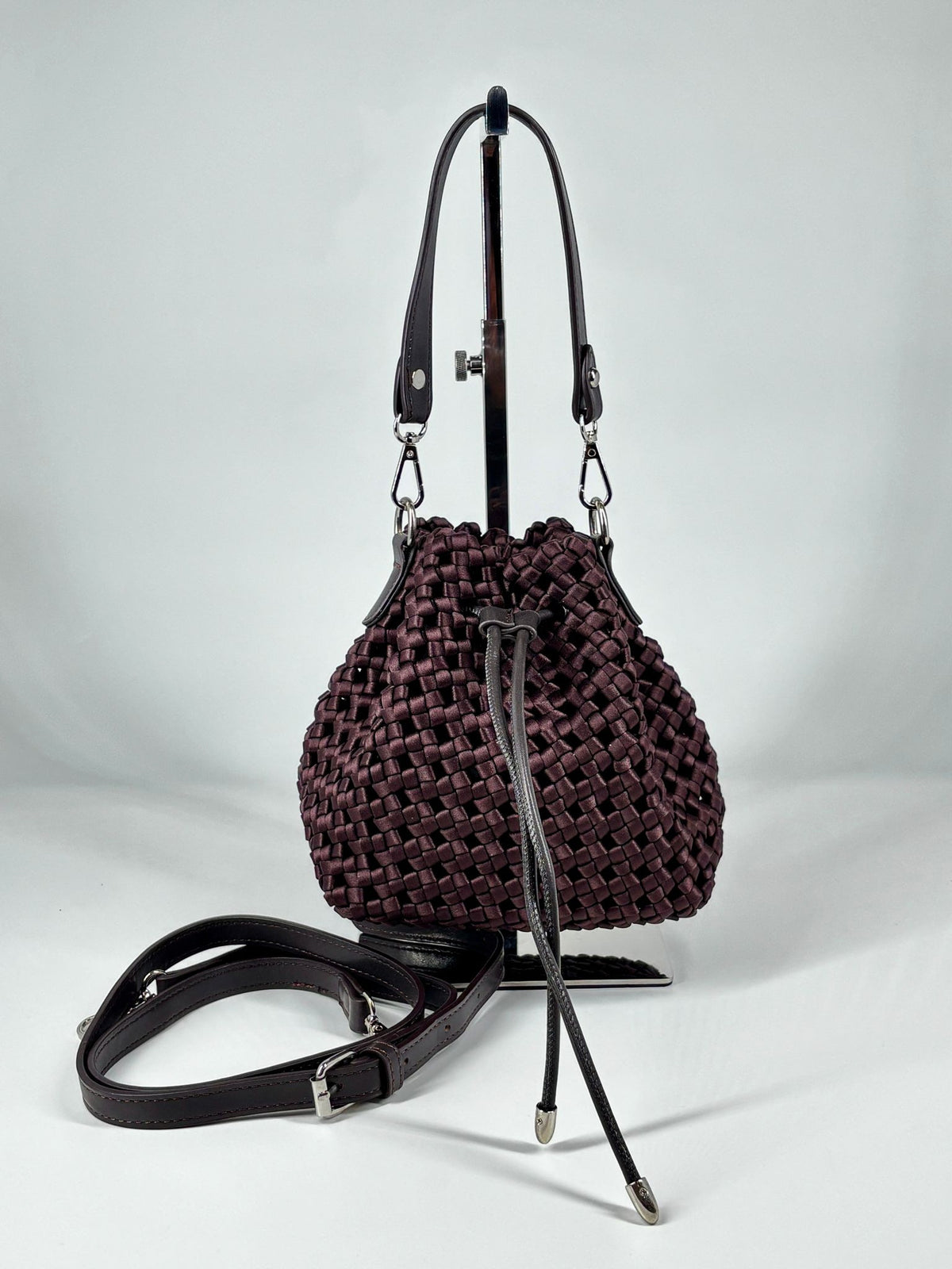 Mini borsa a secchiello -  Marrone