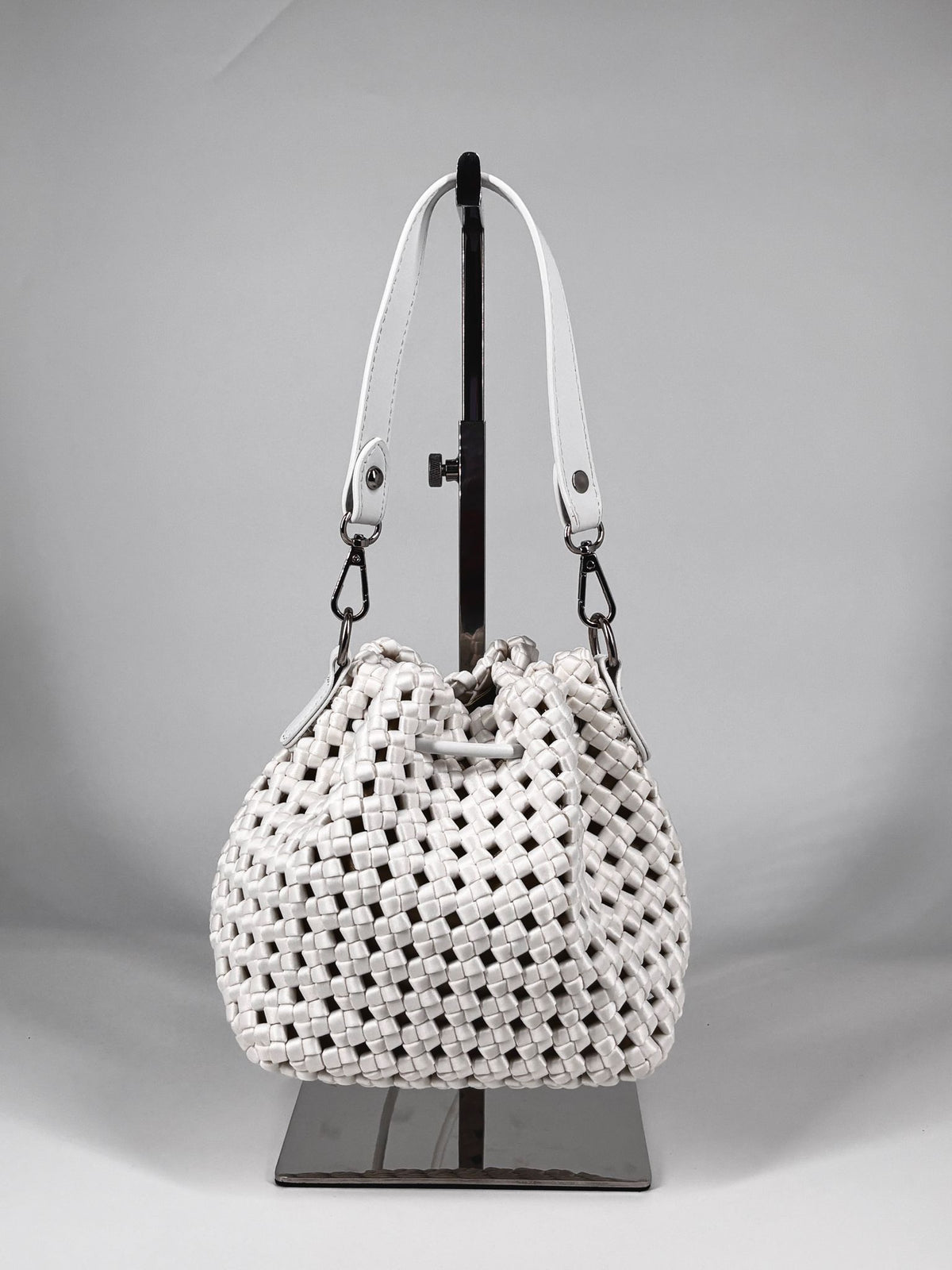 Mini borsa a secchiello -  Bianco