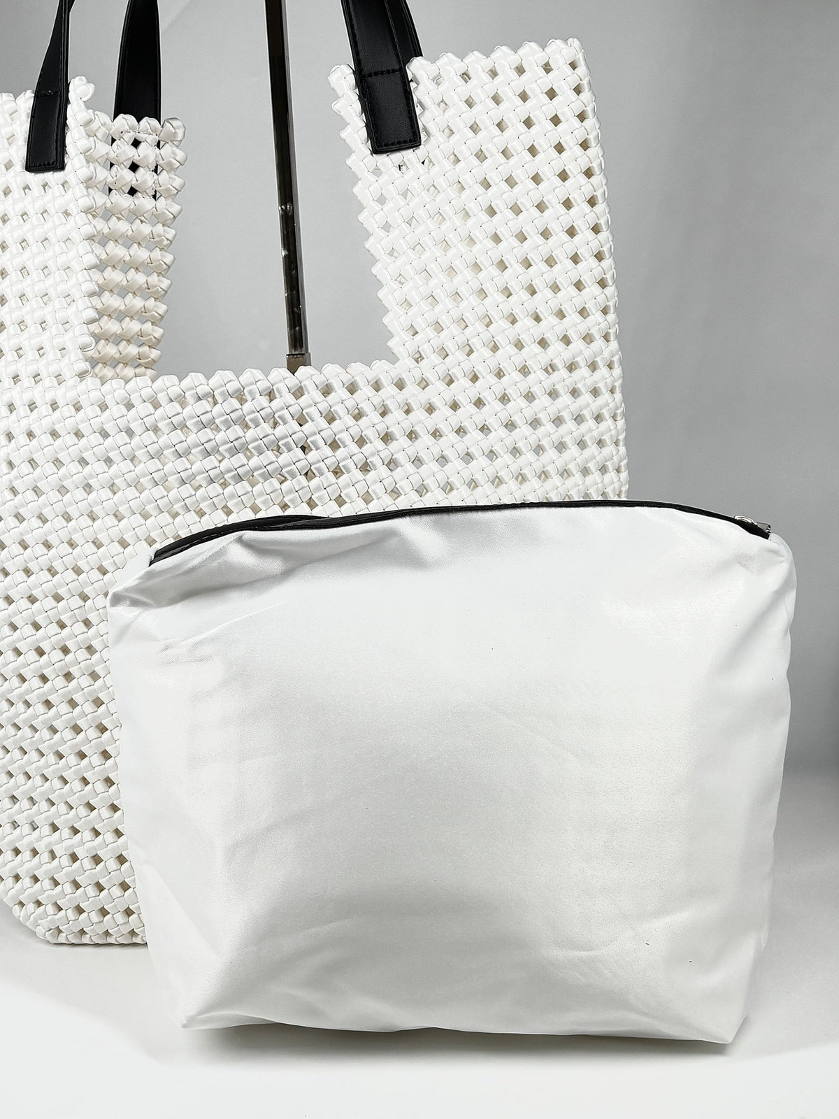 Maxi Tote Bag Intrecciata – Optical White