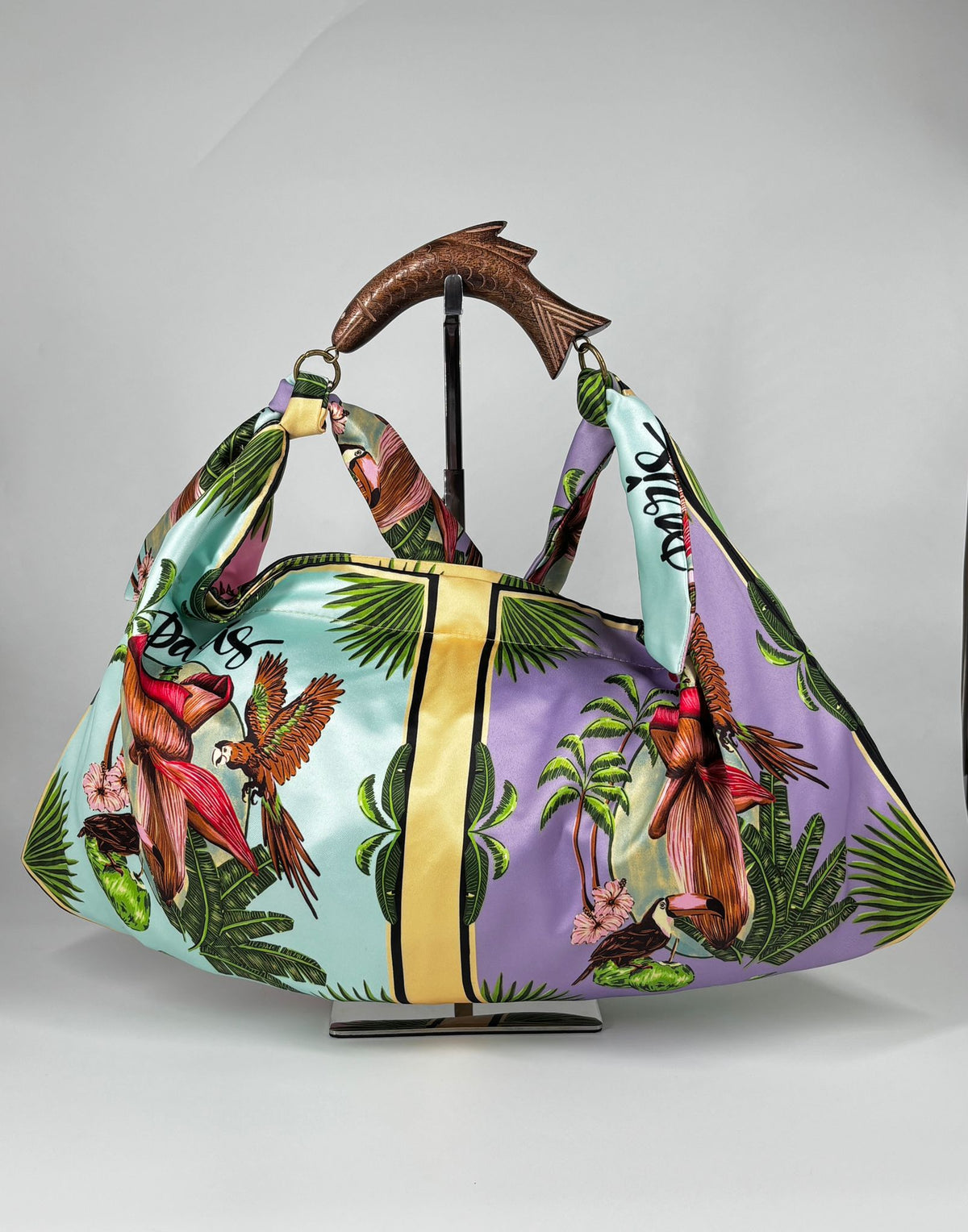 Borsa Alex Max in Raso - Tropical Pastello