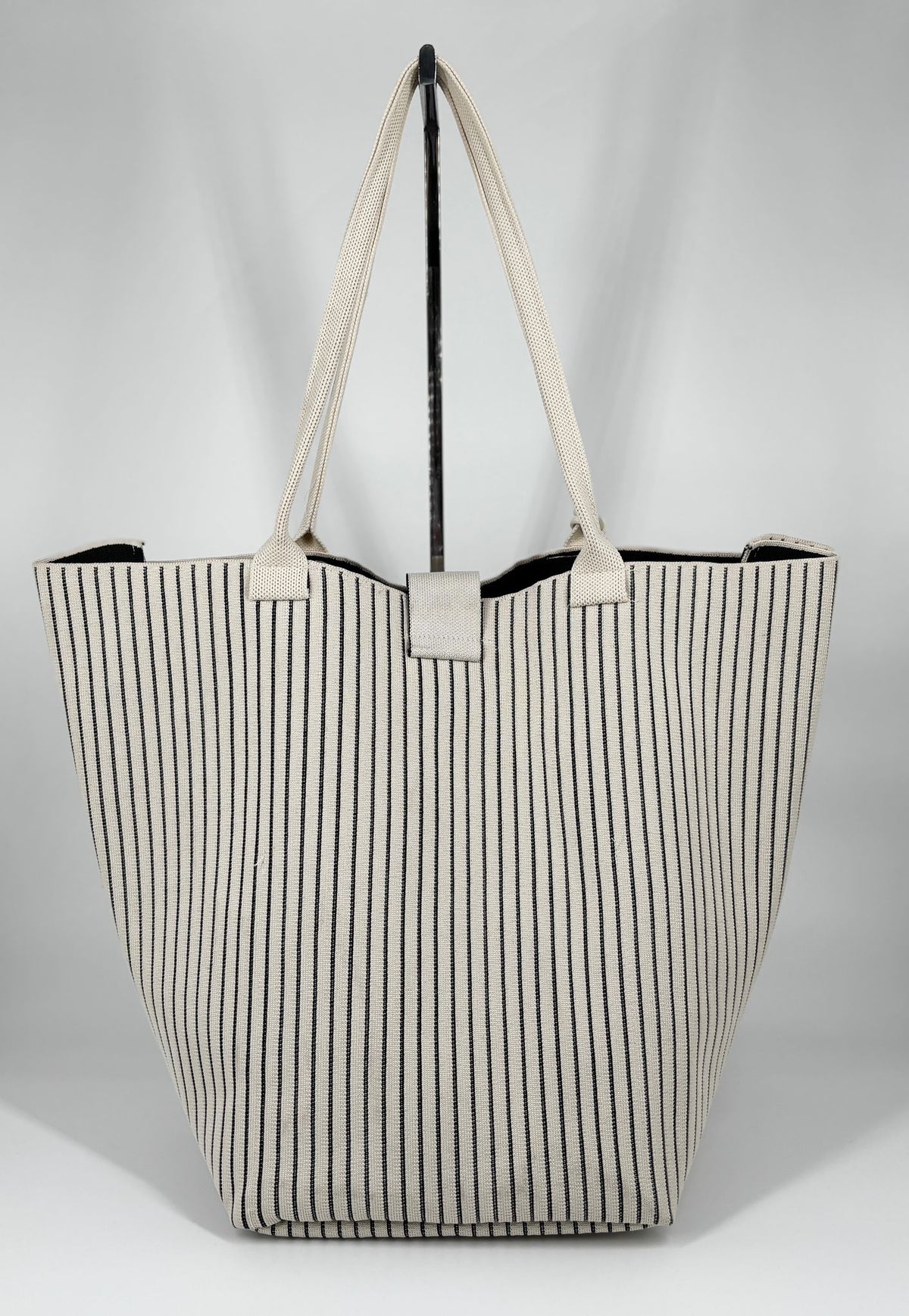 Borsa Maxi a righe - Beige