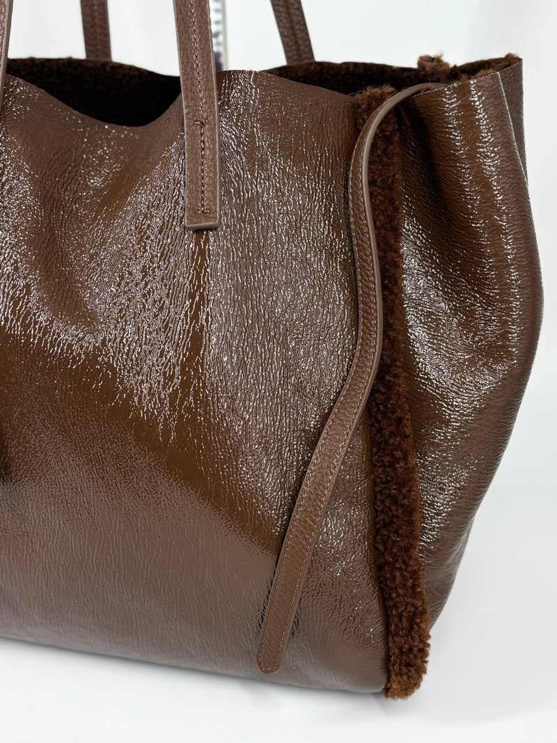 Shopper teddy - Marrone