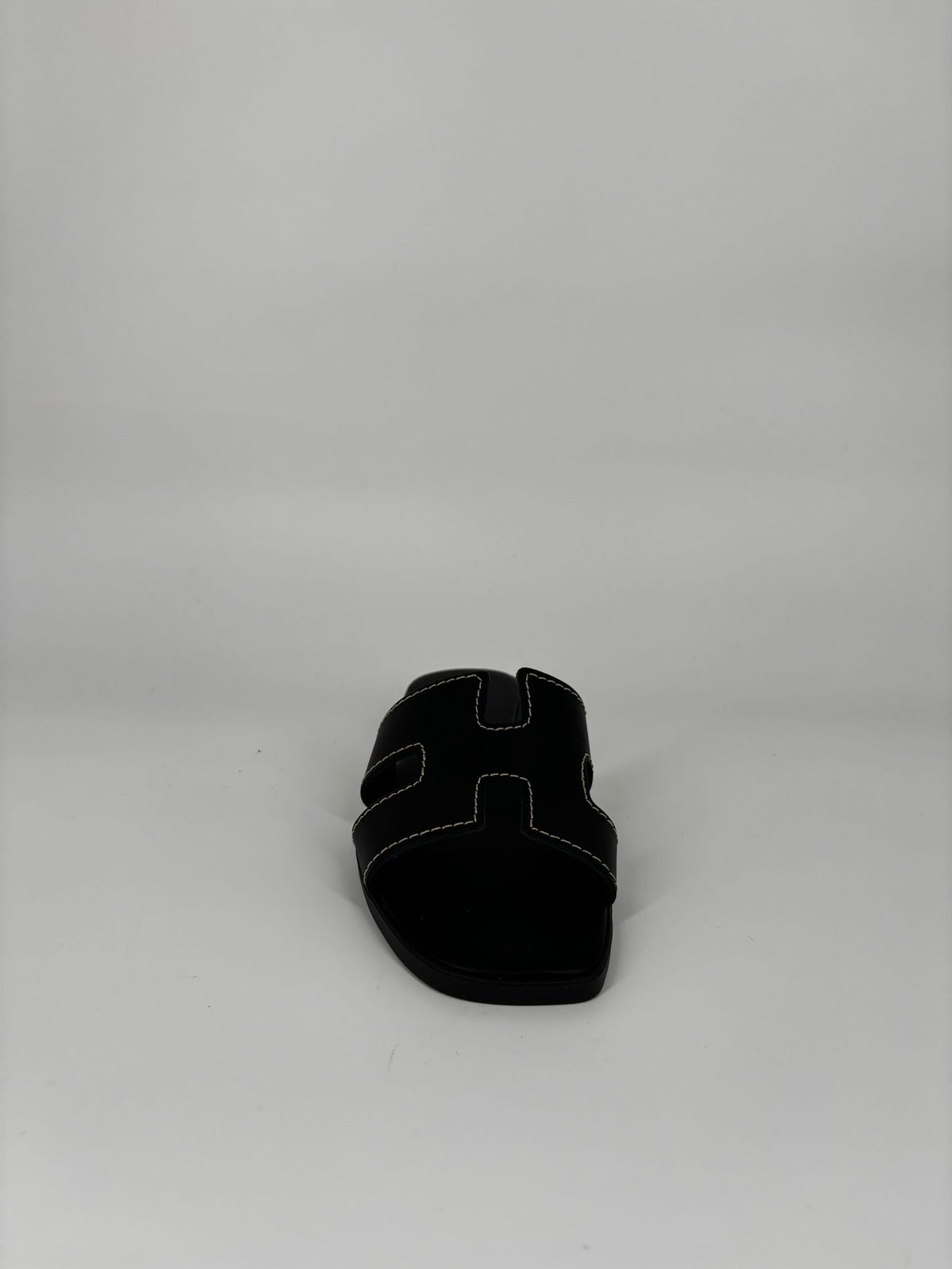Sandalo Sliders in Pelle - Nera