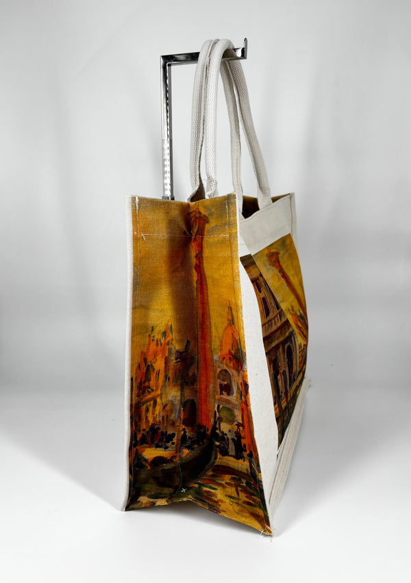 Borsa Shopper in Tela Venice Water City