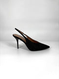 Slingback Gioiello in Micro-Strass – Nera