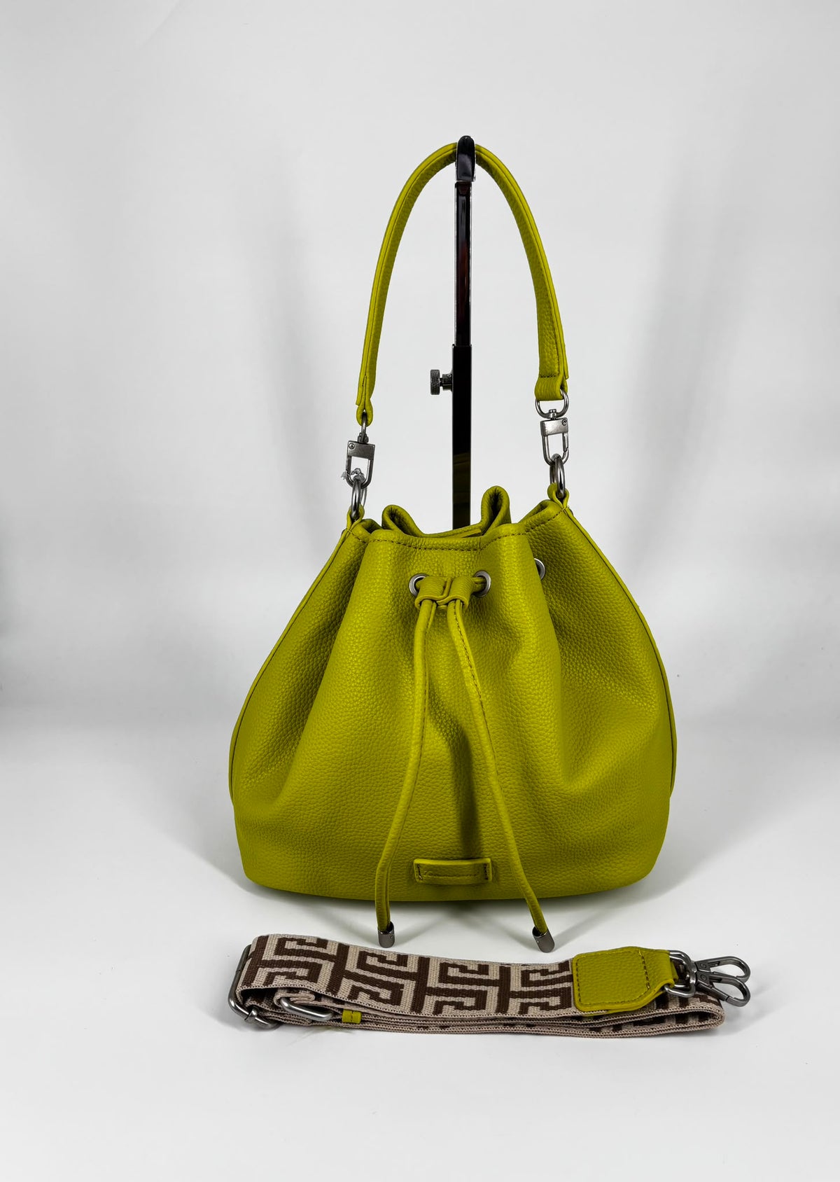 Borsa secchiello in ecopelle - Verde