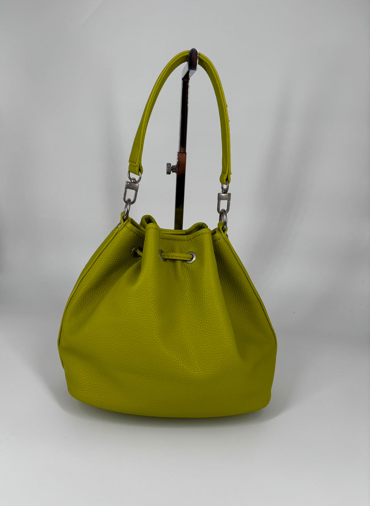 Borsa secchiello in ecopelle - Verde