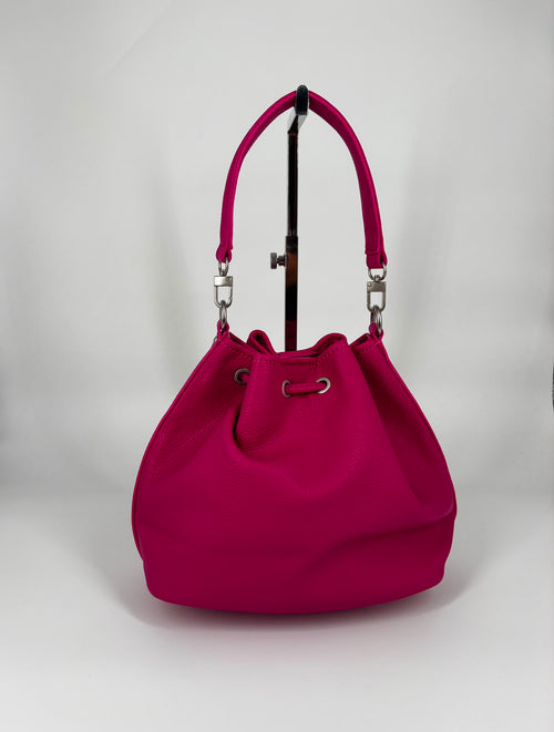 Borsa a Secchiello in ecopelle – Fucsia