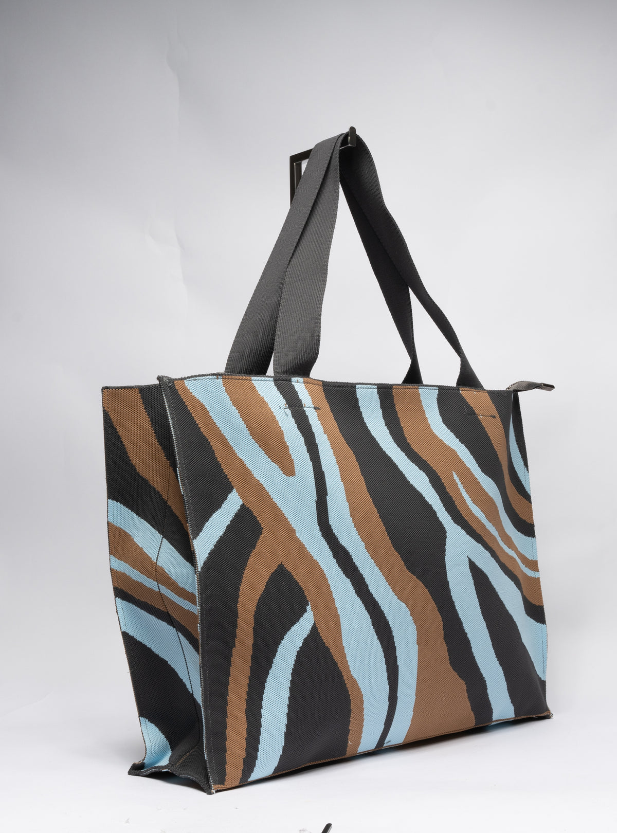 Borsa in tela Multicolor - Marrone