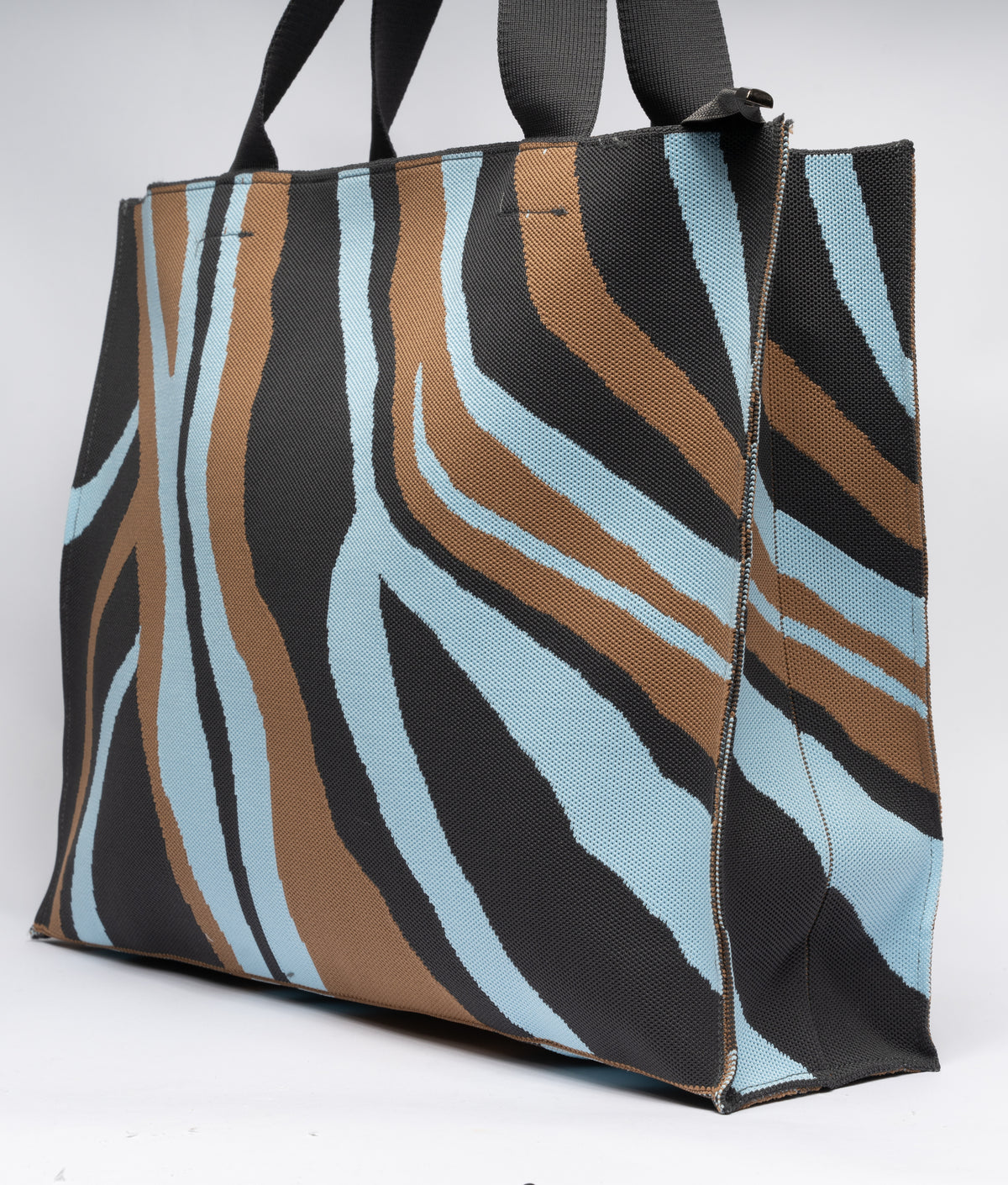 Borsa in tela Multicolor - Marrone