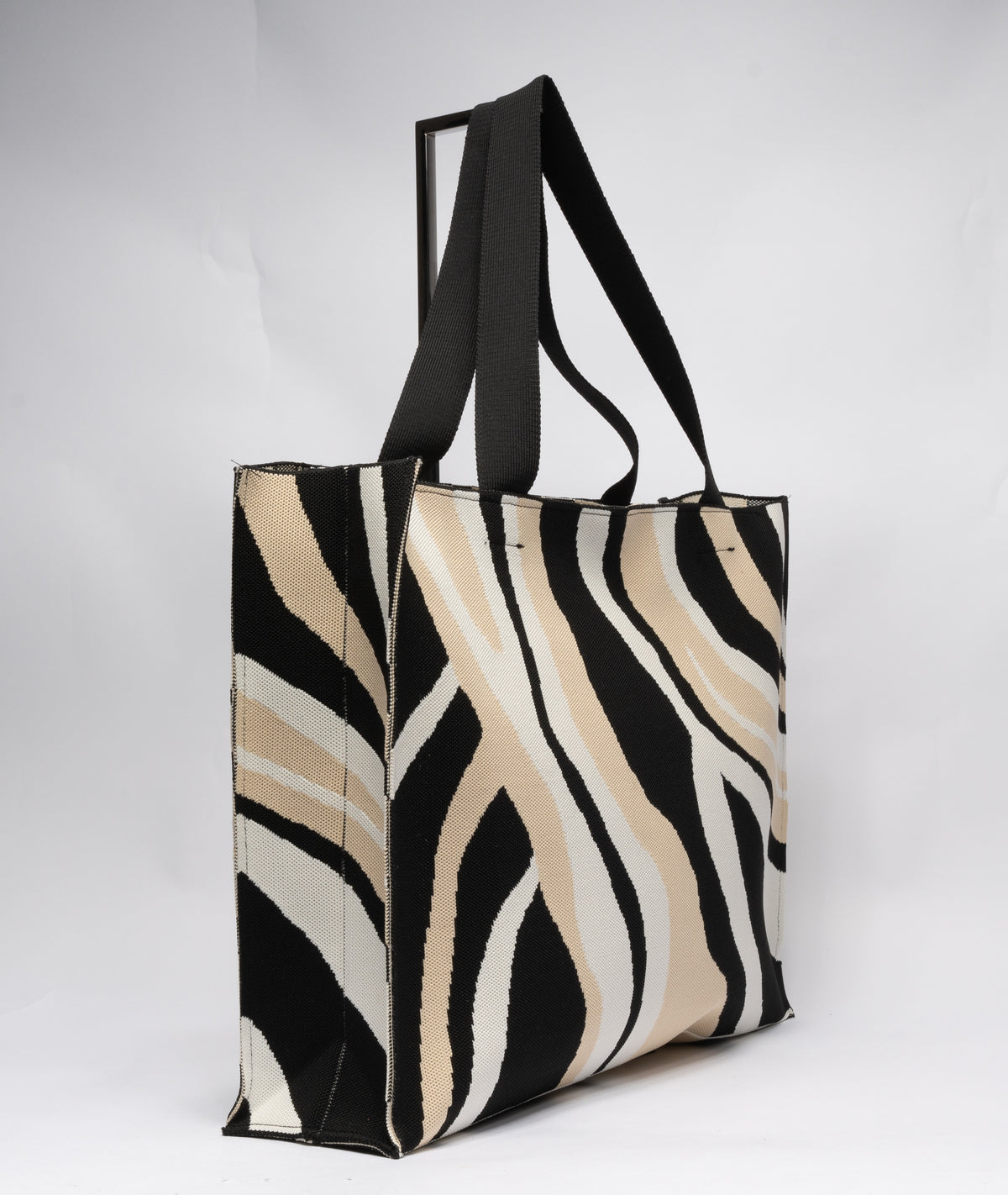 Borsa in tela Multicolor - Nera
