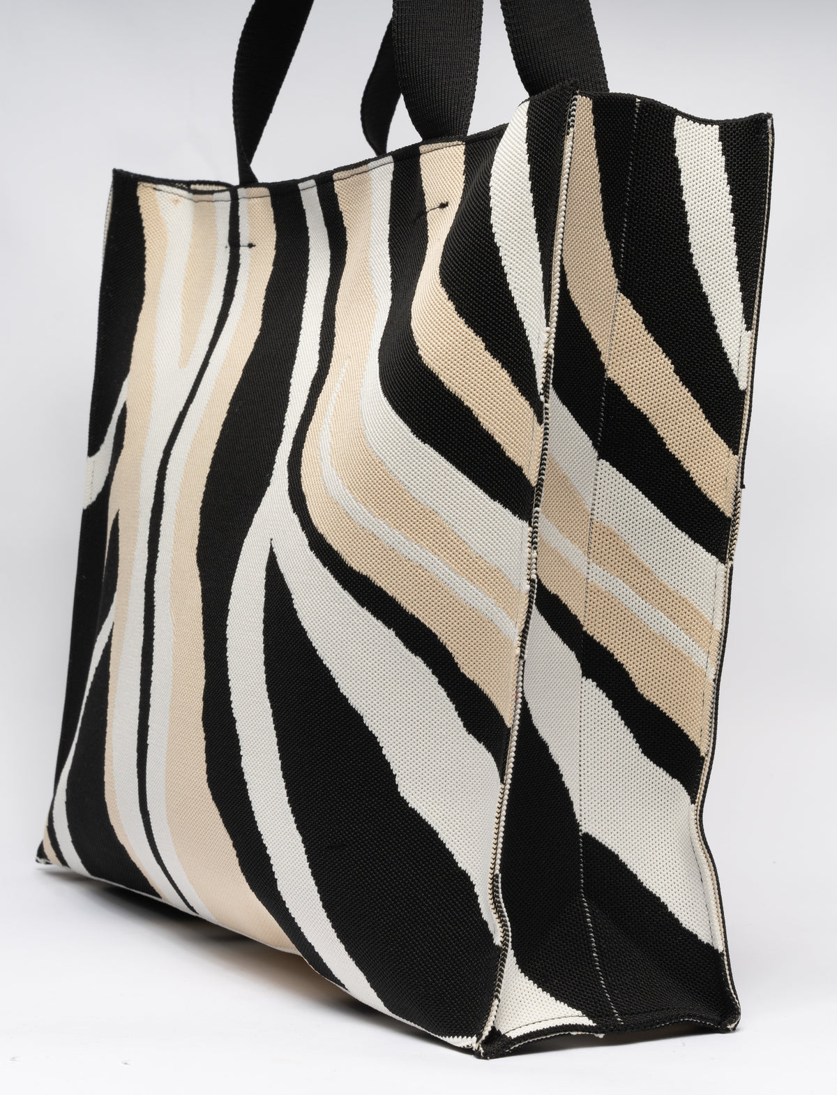Borsa in tela Multicolor - Nera
