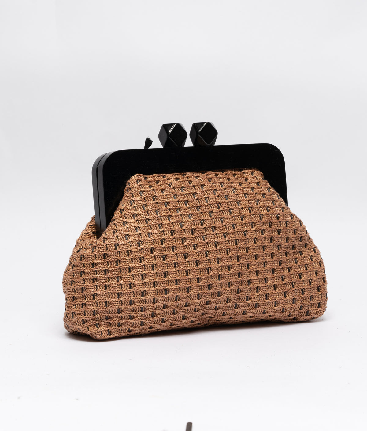 Pochette in tessuto - Marrone