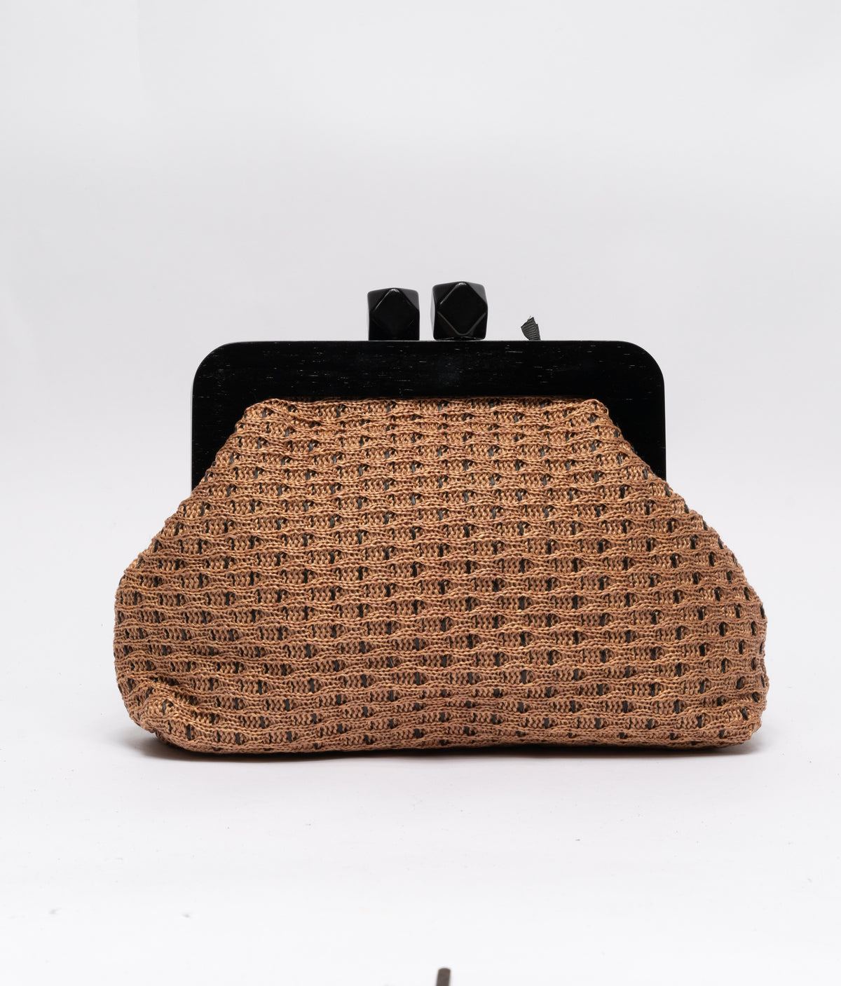 Pochette in tessuto - Marrone