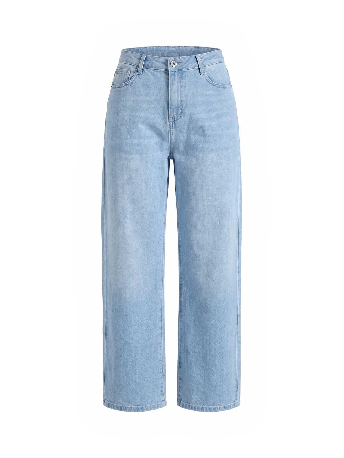 Jeans wide-leg celeste Please in cotone
