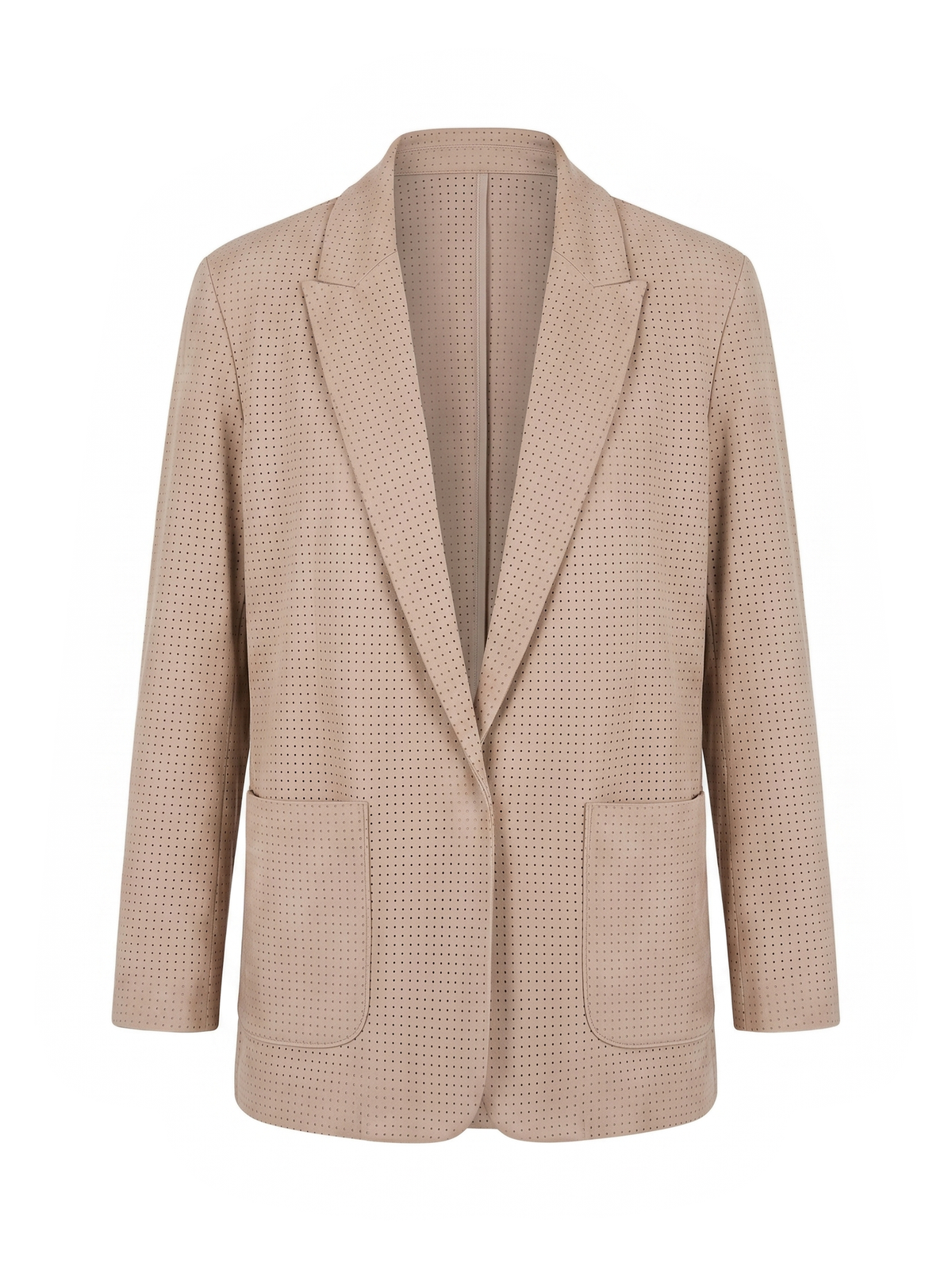 Blazer Zahjr destrutturato beige micro-traforato