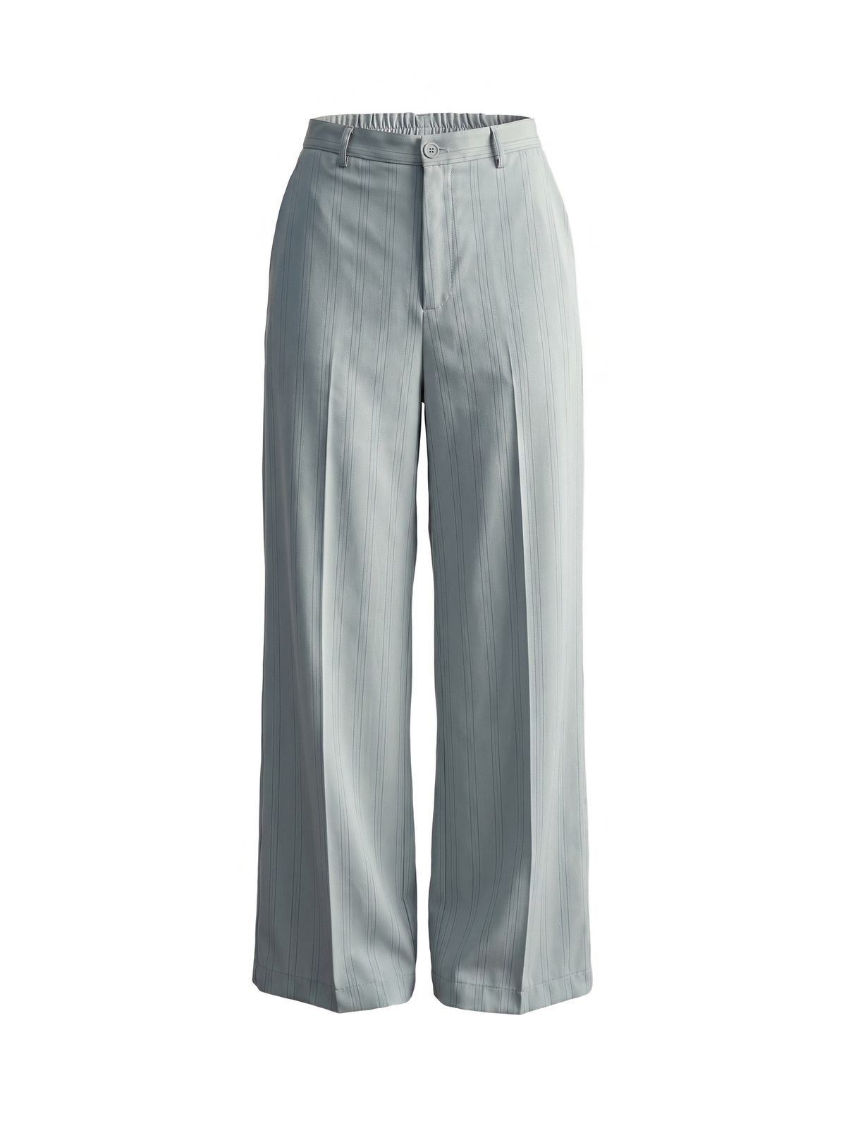 Pantaloni a gamba dritta verde salvia gessati sstore