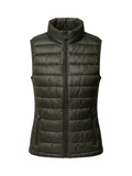 Gilet imbottito verde scuro extra slim in nylon