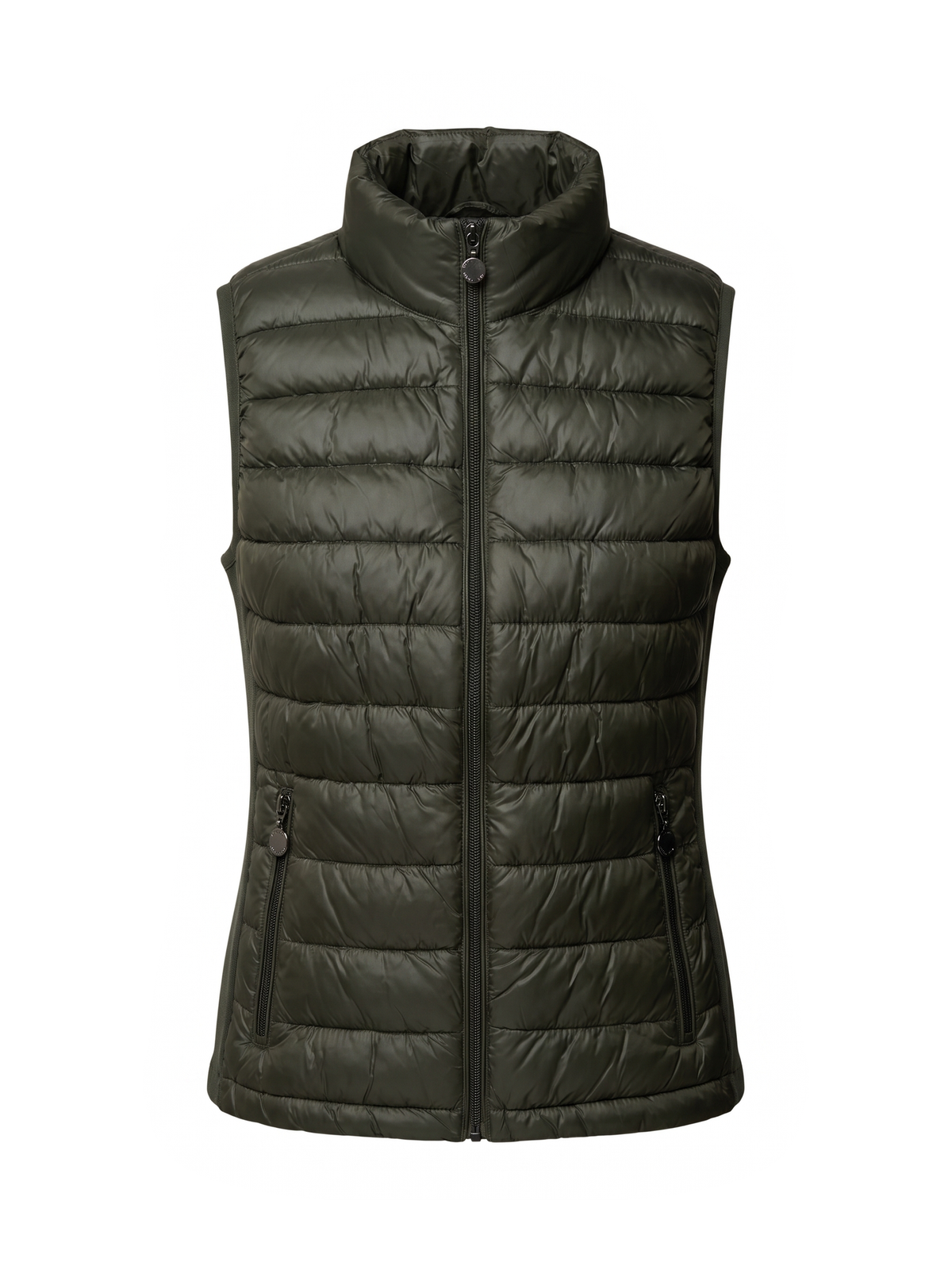 Gilet imbottito verde scuro extra slim in nylon