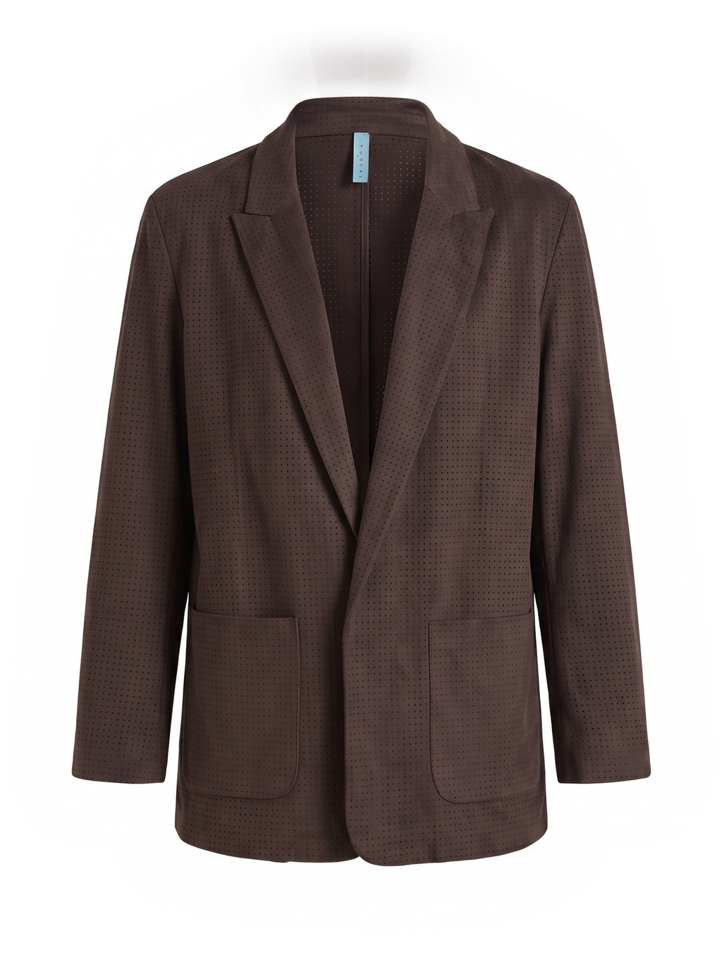 Blazer Zahjr  destrutturato cioccolato micro-traforato