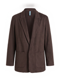 Blazer Zahjr  destrutturato cioccolato micro-traforato