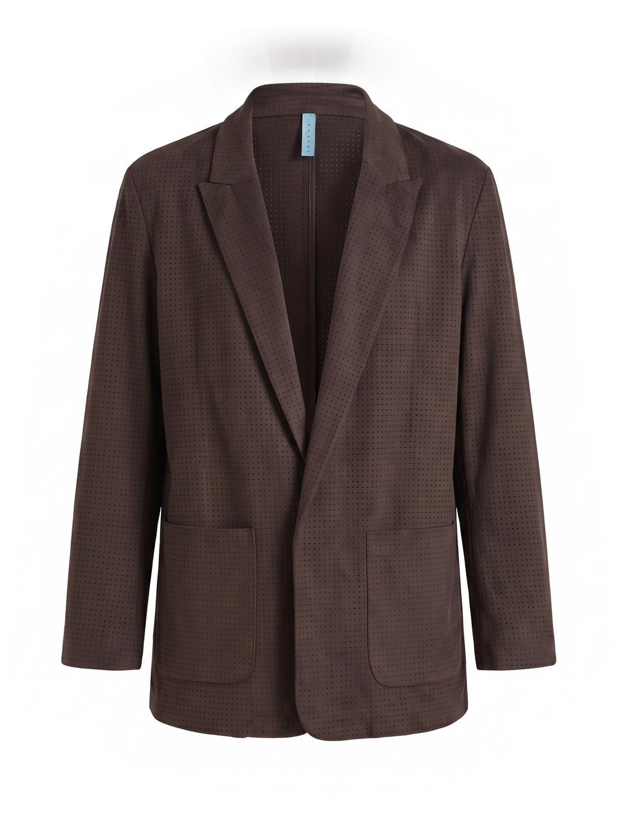 Blazer Zahjr  destrutturato cioccolato micro-traforato